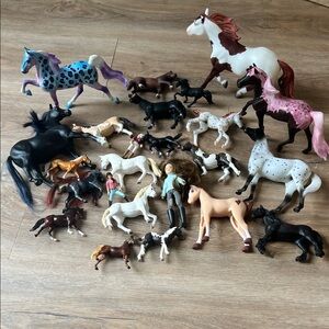 Assorted 24 Horse Figurine Set for Kids